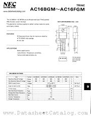 AC16BGM datasheet pdf NEC