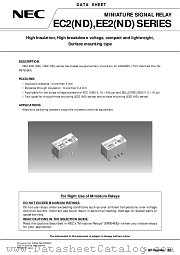 EE2-3ND datasheet pdf NEC
