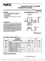 MC-7600 datasheet pdf NEC