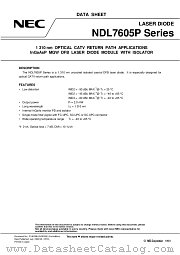 NDL7605P4D datasheet pdf NEC