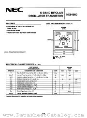 NE64800 datasheet pdf NEC