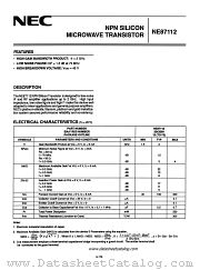 NE87112 datasheet pdf NEC