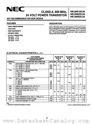 NEL080120-28 datasheet pdf NEC