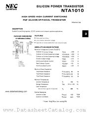 NTA1010 datasheet pdf NEC