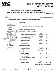 NTC1871A datasheet pdf NEC