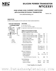 NTC2331 datasheet pdf NEC