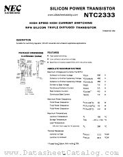 NTC2333 datasheet pdf NEC