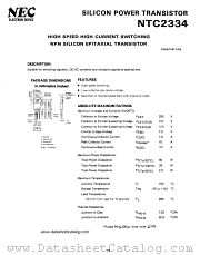 NTC2334 datasheet pdf NEC