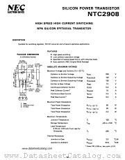 NTC2908 datasheet pdf NEC