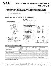 NTD408 datasheet pdf NEC