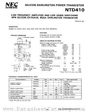 NTD410 datasheet pdf NEC