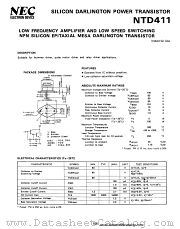 NTD411 datasheet pdf NEC