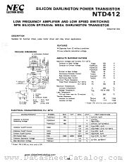 NTD412 datasheet pdf NEC