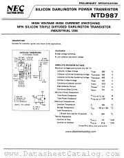 NTD987 datasheet pdf NEC