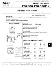 PS2006(1) datasheet pdf NEC