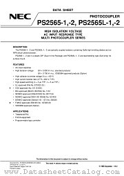 PS2565-1-V datasheet pdf NEC