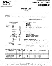 SG235D datasheet pdf NEC