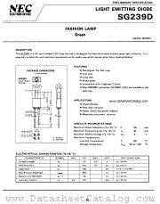 SG239D datasheet pdf NEC