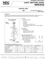 SR531D datasheet pdf NEC