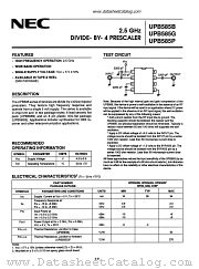 UPB585G datasheet pdf NEC