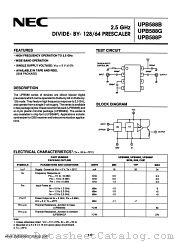 UPB588G datasheet pdf NEC