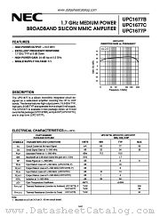 UPC1677C datasheet pdf NEC