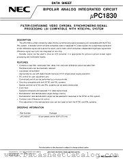UPC1830GT datasheet pdf NEC