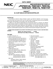 UPD703014AYGC datasheet pdf NEC