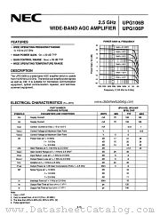 UPG106B datasheet pdf NEC