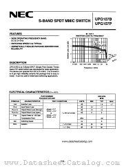 UPG107P datasheet pdf NEC