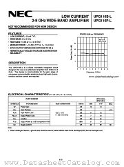 UPG110P-L datasheet pdf NEC