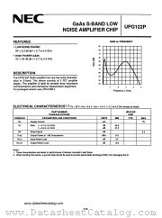 UPG122P datasheet pdf NEC