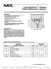 UPG501B datasheet pdf NEC