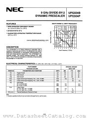 UPG504P datasheet pdf NEC