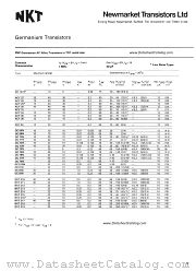 NKT219 datasheet pdf Newmarket Transistors NKT