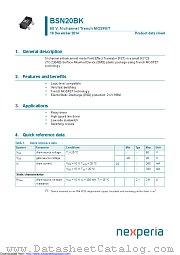 BSN20BK datasheet pdf Nexperia