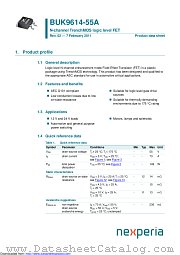 BUK9614-55A datasheet pdf Nexperia