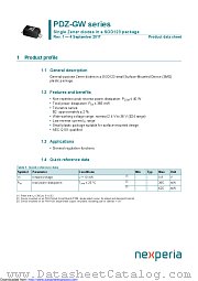 PDZ3.3BGW datasheet pdf Nexperia
