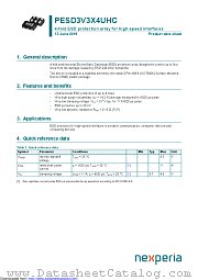 PESD3V3X4UHC datasheet pdf Nexperia