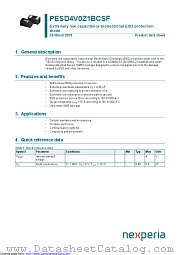 PESD4V0Z1BCSF datasheet pdf Nexperia