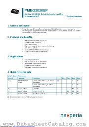 PMEG3020EP datasheet pdf Nexperia