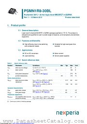 PSMN1R8-30BL datasheet pdf Nexperia