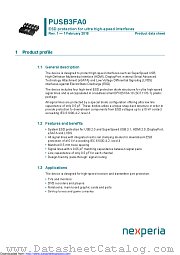 PUSB3FA0 datasheet pdf Nexperia