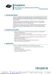 PUSB3FA1 datasheet pdf Nexperia