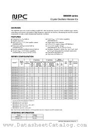 SM5009AL6S datasheet pdf Nippon Precision Circuits Inc