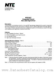 NTE2027 datasheet pdf NTE Electronics