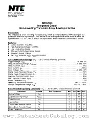 NTE2033 datasheet pdf NTE Electronics