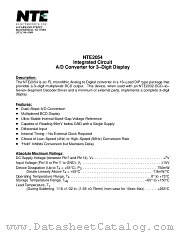 NTE2054 datasheet pdf NTE Electronics
