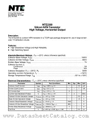 NTE2300 datasheet pdf NTE Electronics