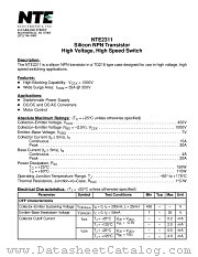 NTE2311 datasheet pdf NTE Electronics
